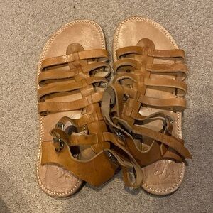 Leather Sandles Made in Greece. Worn twice.